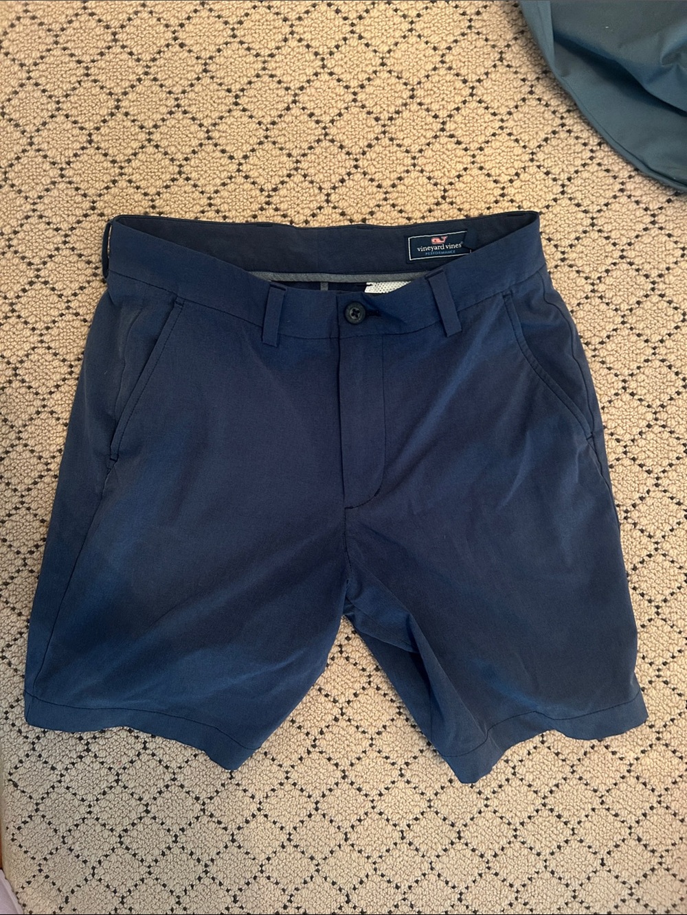 Vineyard Vines Men's Navy Flat Front Chino Shorts